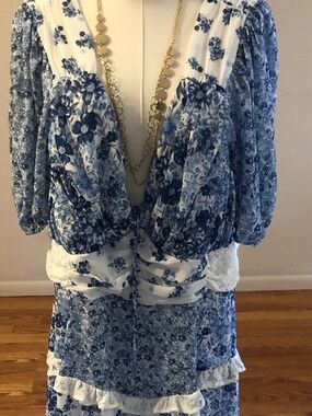 Arula Blue Flowered Dress